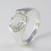 Siti Sophisticated Light Green Solitaire Ring